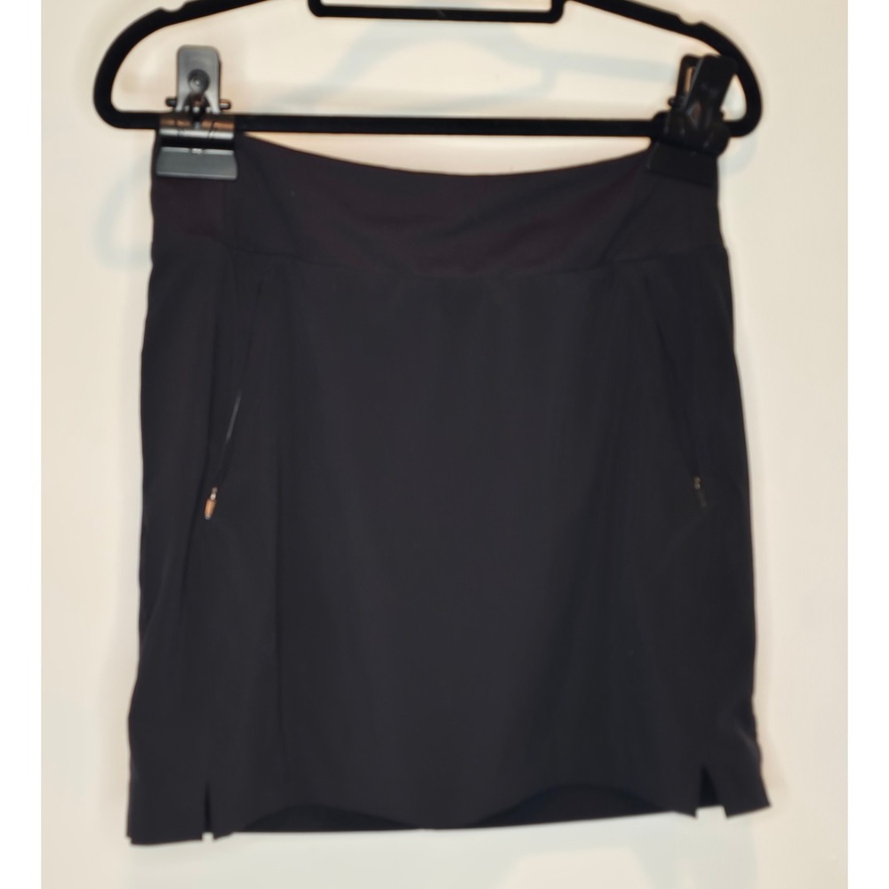 Athleta Soho Skort Black Active Travel Golf Skirt Womens Size 4